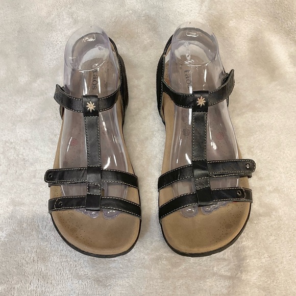 Taos Trophy Sandal in Black Womens Sz 9 - Picture 3 of 9